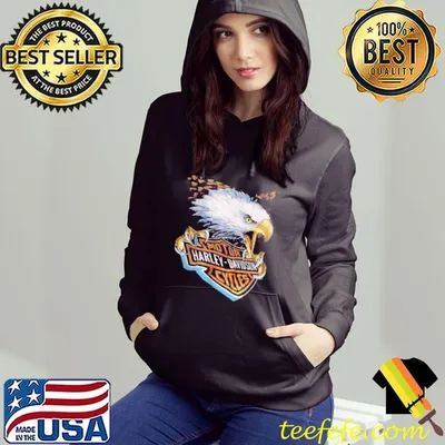 Motor Harley Davidson Cycles Thermal 3D Emblem Eagle Vintage Shirt