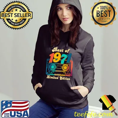 Nice 50 Years Old 50th Birthday Decoration Best Of 1971 T Shirt