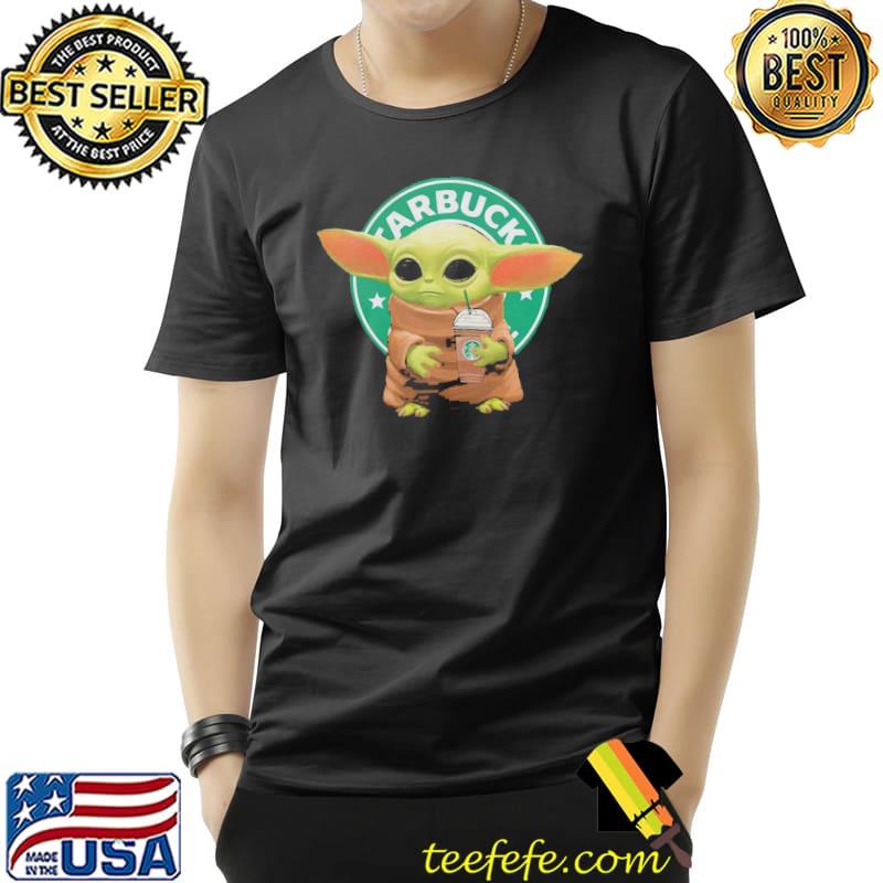 Nice Baby Yoda Hold Starbucks Logo Shirt Unisex Nice Baby Yoda Hold Starbucks Logo Shirt Unisex