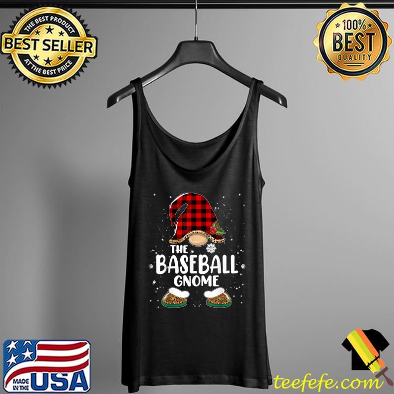 Nice Baseball Gnome Buffalo Plaid Matching Family Christmas T Shirt Tank Top Nice Baseball Gnome Buffalo Plaid Matching Family Christmas T Shirt Tank Top