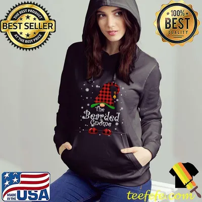 Nice Bearded Dad Gnome Buffalo Plaid Matching Family Christmas T Shirt