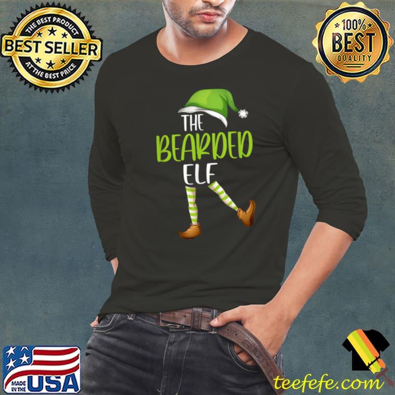 Nice Bearded Elf Matching Family Group Christmas Bearded Pajama T Shirt Long Sleeve Tee Nice Bearded Elf Matching Family Group Christmas Bearded Pajama T Shirt Long Sleeve Tee