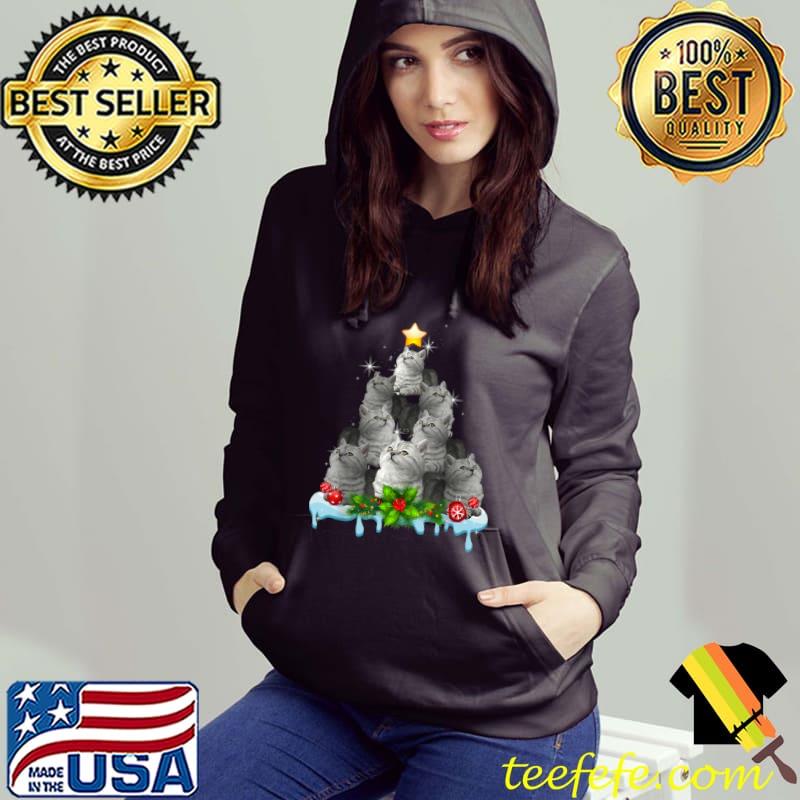Nice British Shorthair Cat Christmas Tree Cat Xmas T Shirt Nice British Shorthair Cat Christmas Tree Cat Xmas T Shirt
