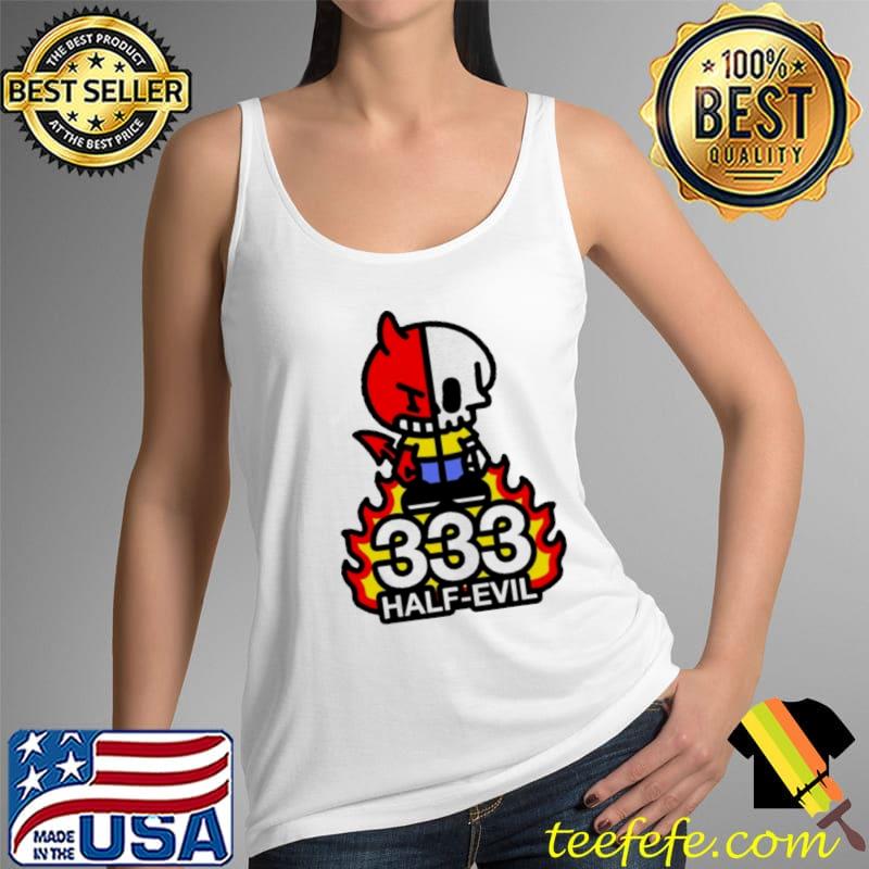 Nice cat Demon Skeleton 333 Half Evil Shirt Tank Top Nice cat Demon Skeleton 333 Half Evil Shirt Tank Top