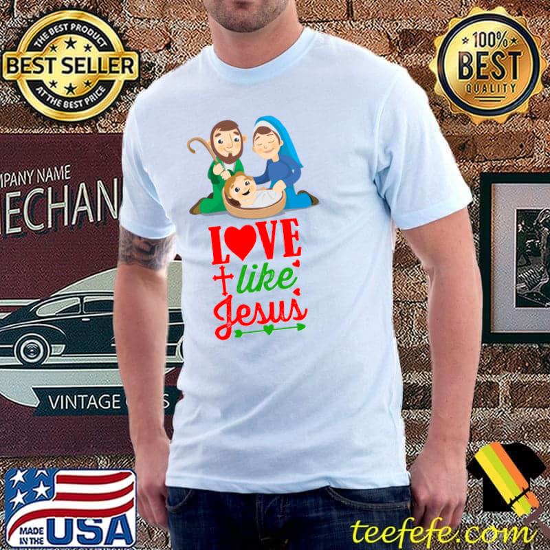 Nice Christmas Nativity Birth of Jesus Christ Christian Religious T- Unisex Nice Christmas Nativity Birth of Jesus Christ Christian Religious T- Unisex