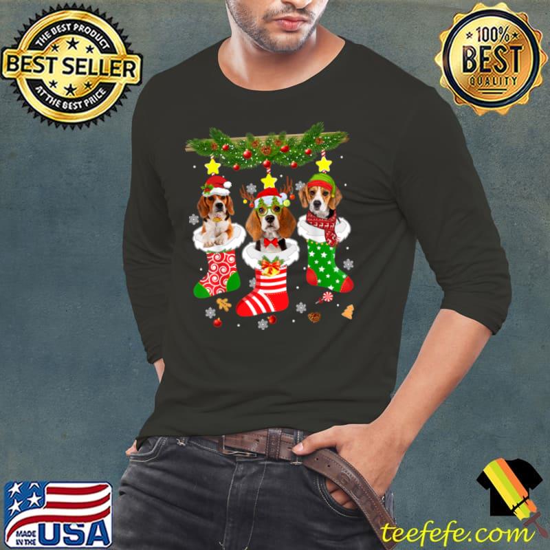 Nice Christmas Pajama Beagle Dog Lover Xmas Socks T Shirt Long Sleeve Tee Nice Christmas Pajama Beagle Dog Lover Xmas Socks T Shirt Long Sleeve Tee