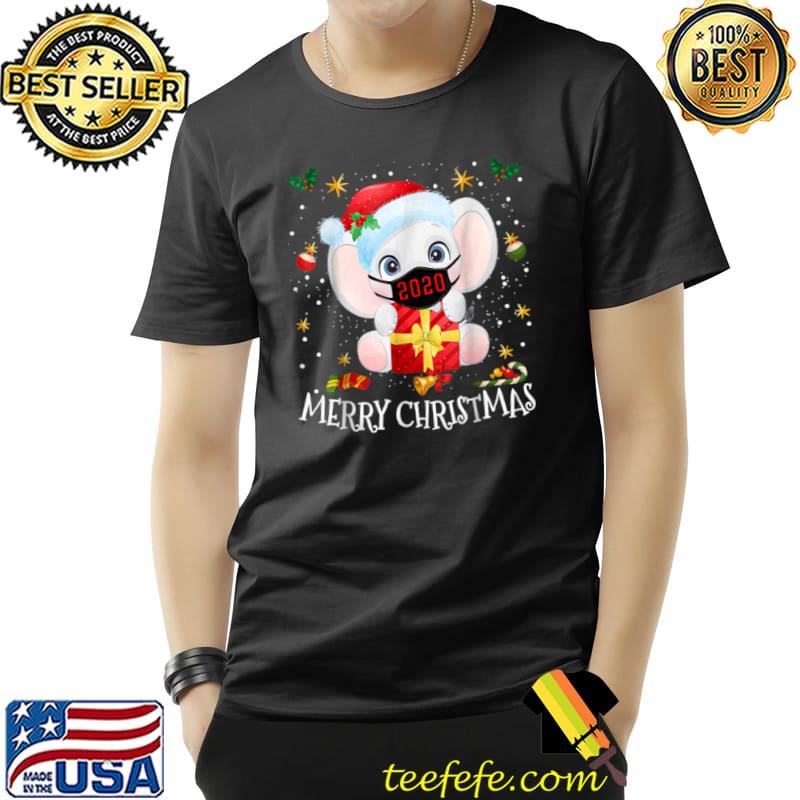 Nice Cute Elephant Baby Wearing Mask Christmas T Shirt Unisex Nice Cute Elephant Baby Wearing Mask Christmas T Shirt Unisex