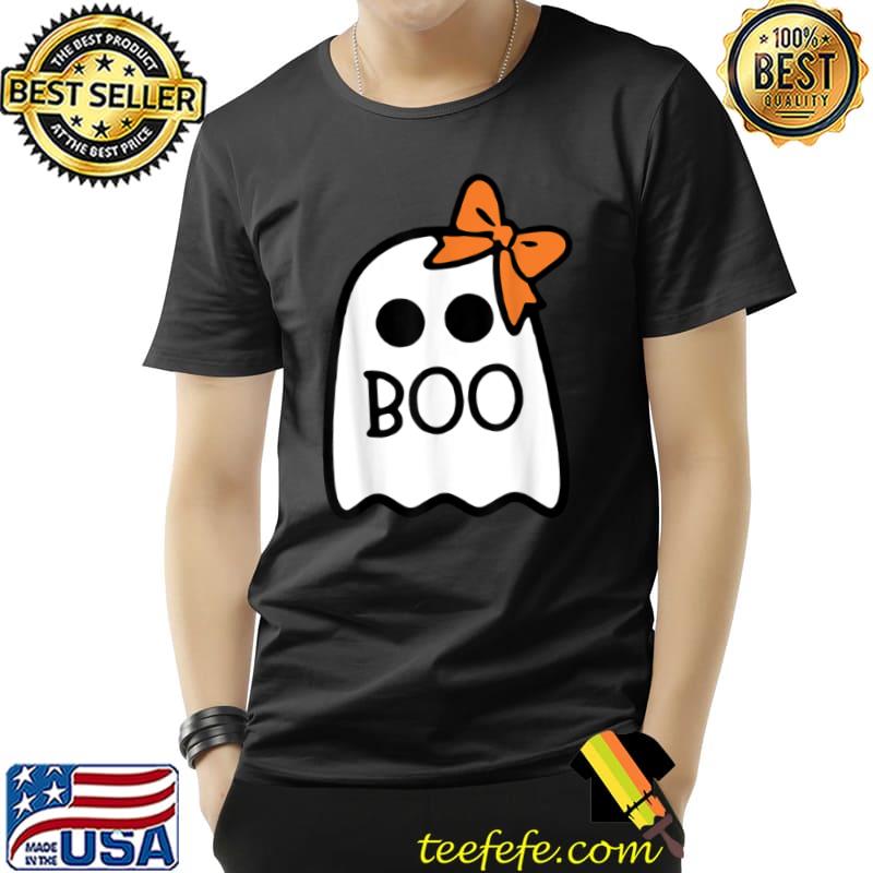 Nice Cute Floating Ghost Orange Ribbon Halloween Costume Tee T Shirt Unisex Nice Cute Floating Ghost Orange Ribbon Halloween Costume Tee T Shirt Unisex