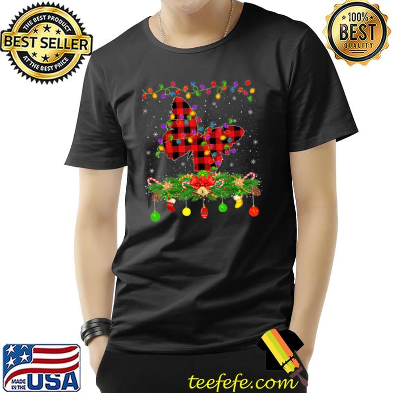 Nice Funny Matching Buffalo Plaid Butterfly Christmas Pajama T Shirt Unisex Nice Funny Matching Buffalo Plaid Butterfly Christmas Pajama T Shirt Unisex