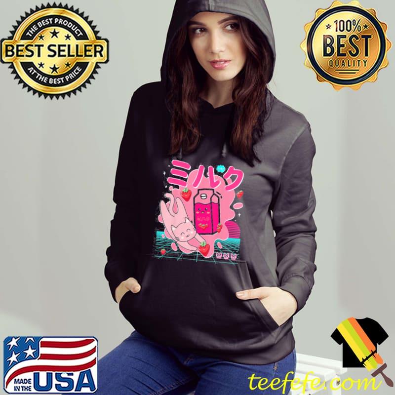 Nice Georgenotfound Merch Japanese Strawberry Milk Shake Kawaii Shirt