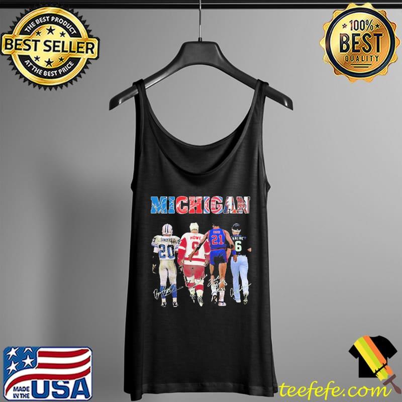 Nice Good Michigan Sanoers Howe Bing And Kaline Signatures Shirt Tank Top Nice Good Michigan Sanoers Howe Bing And Kaline Signatures Shirt Tank Top