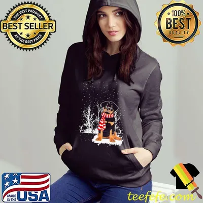 Nice Grateful Rottweiler Snow Scarf Christmas Shirt