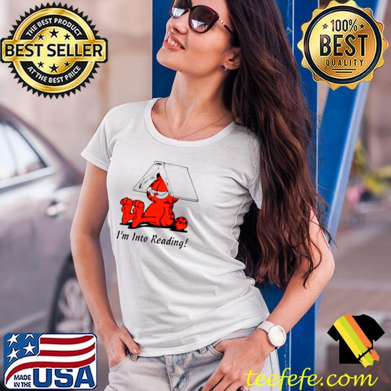 Nice i’m Into Reading Garfield s Ladies Tee Nice i’m Into Reading Garfield s Ladies Tee