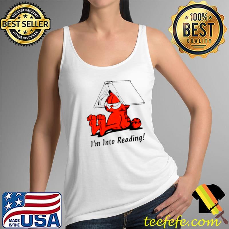 Nice i’m Into Reading Garfield s Tank Top Nice i’m Into Reading Garfield s Tank Top
