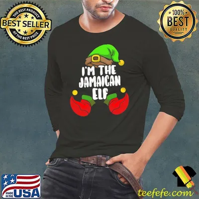 Nice Im The Jamaican elf matching family group christmas shirt