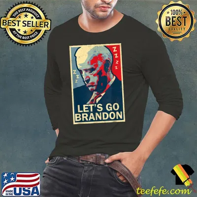 Nice let's Go Brandon Sleeping Joe Anti-Biden Republican 2024 T-Shirt