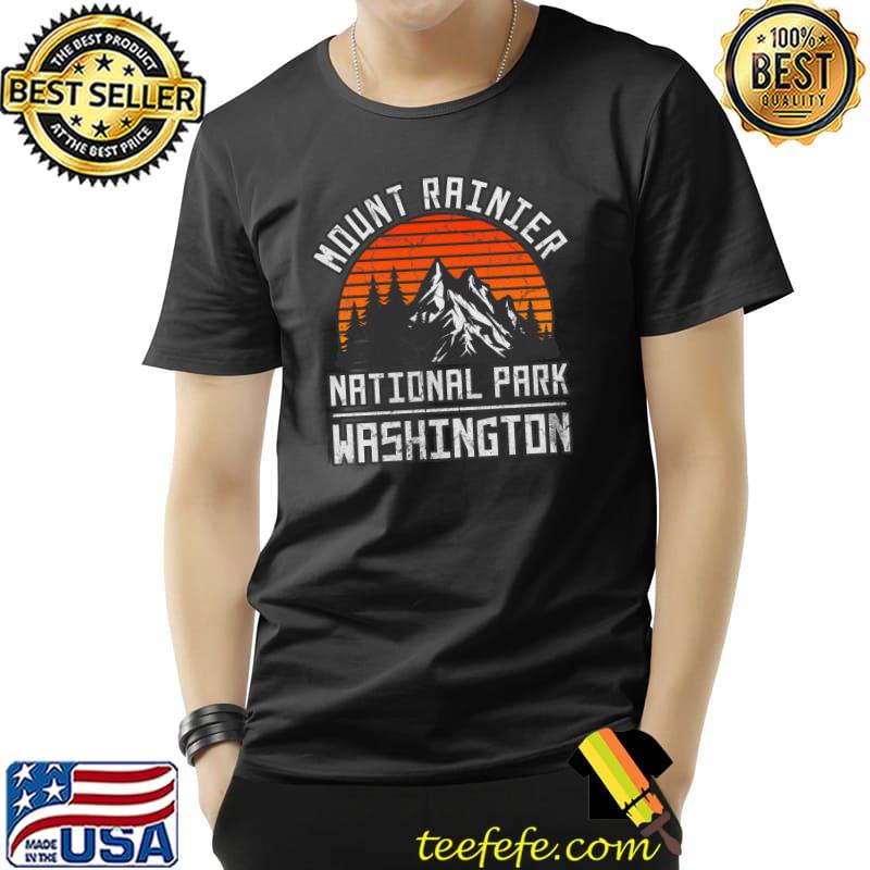 Nice Mount Rainier National Park Washington Mountain Hiking Retro T- Unisex Nice Mount Rainier National Park Washington Mountain Hiking Retro T- Unisex
