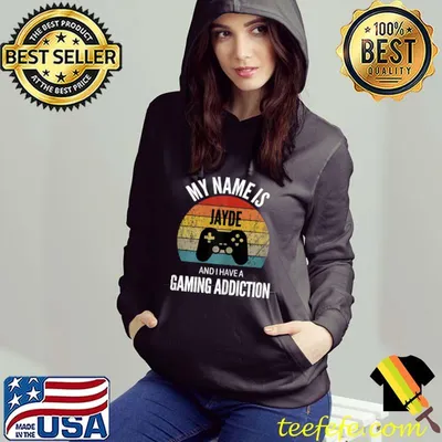 Nice My Name Is Jayde And I Have A Gaming Addiction T-Shirt