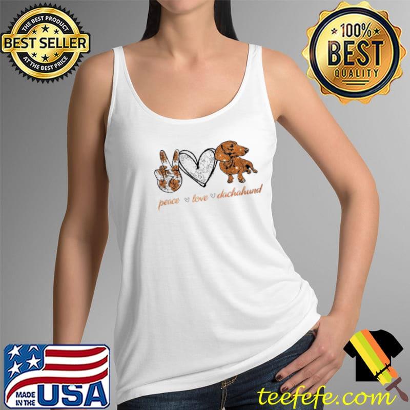 Nice peace love Dachshund s Tank Top Nice peace love Dachshund s Tank Top