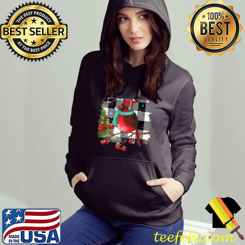 Nice Red Cardinal Bird Winter Christmas Bird Lover Birdwatching T-shirt Nice Red Cardinal Bird Winter Christmas Bird Lover Birdwatching T-shirt