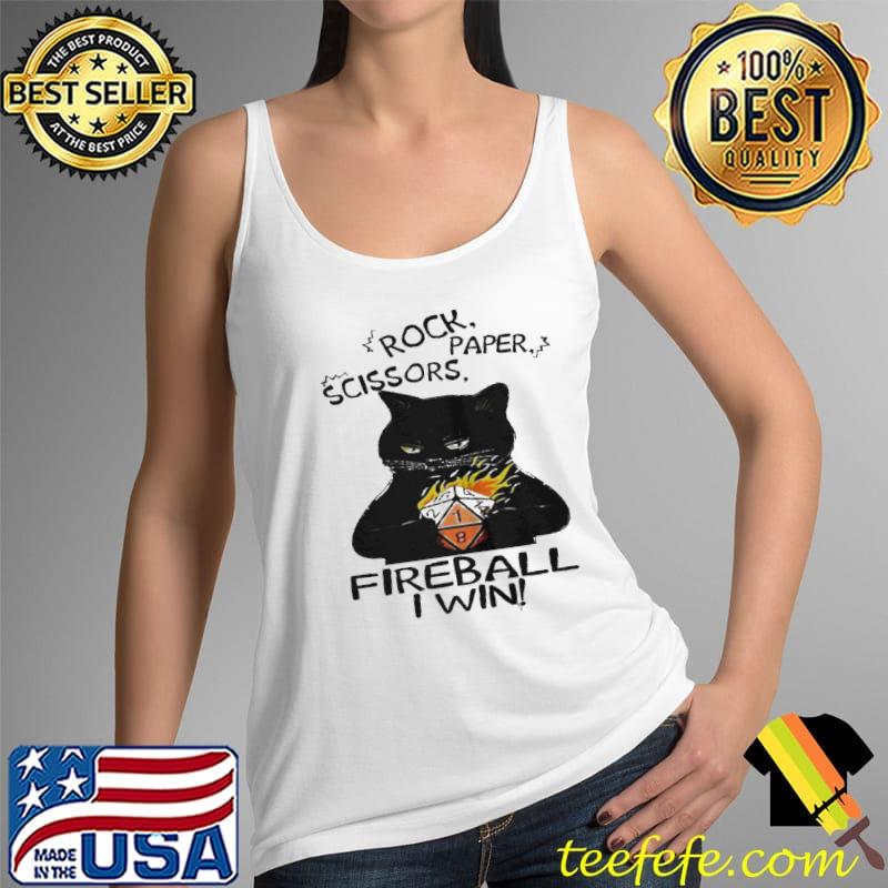 Nice Rock paper scissors fireball I win Tank Top Nice Rock paper scissors fireball I win Tank Top