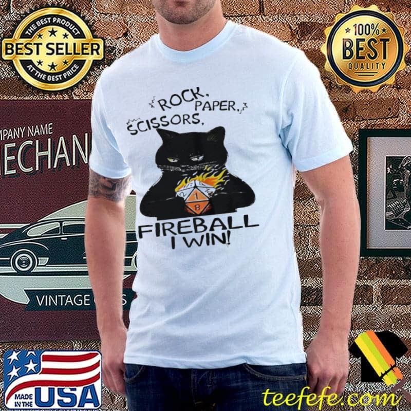Nice Rock paper scissors fireball I win Unisex Nice Rock paper scissors fireball I win Unisex