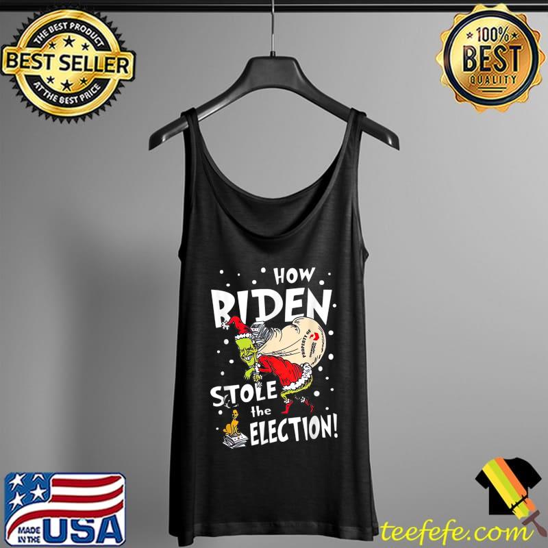 Nice Santa Biden Great How Biden Stole The Election Fun Christmas T-Shirt Tank Top Nice Santa Biden Great How Biden Stole The Election Fun Christmas T-Shirt Tank Top