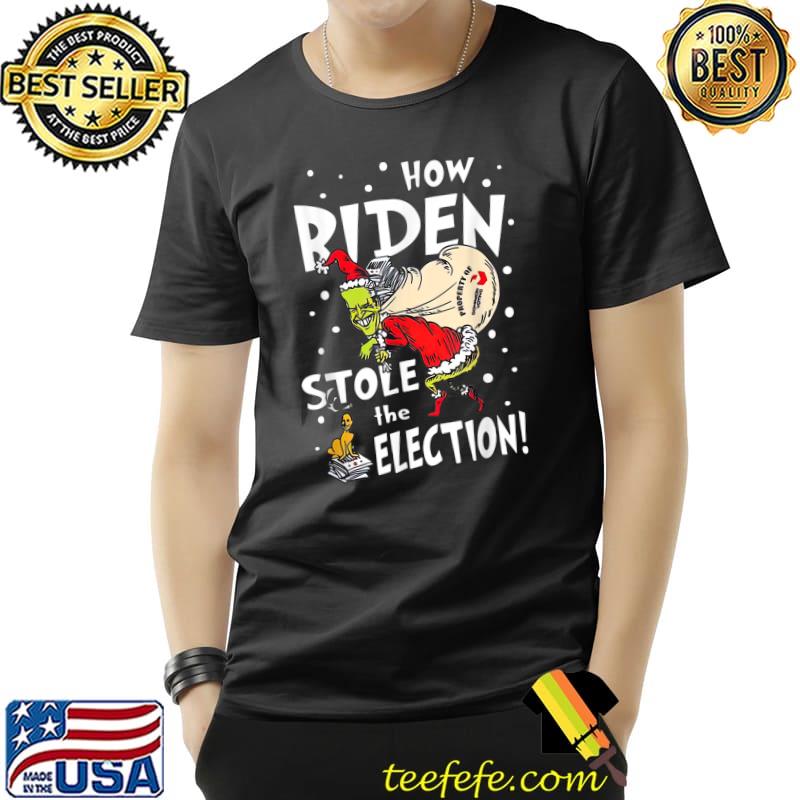 Nice Santa Biden Great How Biden Stole The Election Fun Christmas T-Shirt Unisex Nice Santa Biden Great How Biden Stole The Election Fun Christmas T-Shirt Unisex