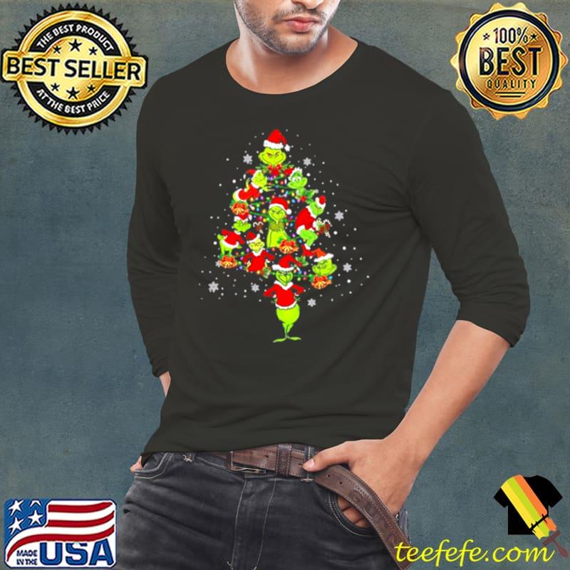Nice Santa Grinch Christmas Tree shirt