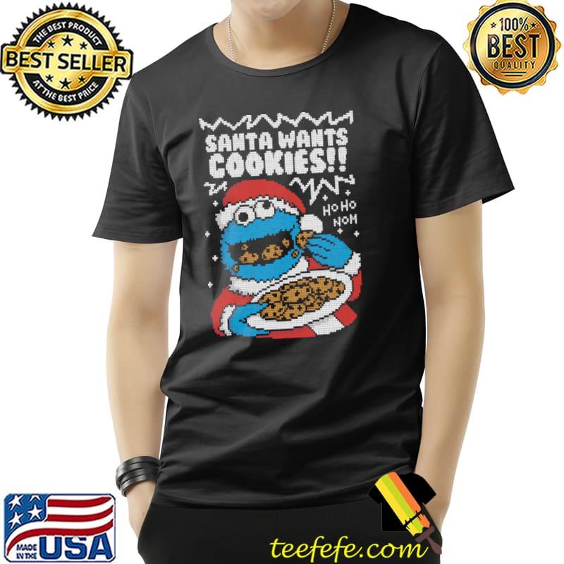 Nice santa Wants Cookies Hoho Nom Shirt Unisex Nice santa Wants Cookies Hoho Nom Shirt Unisex