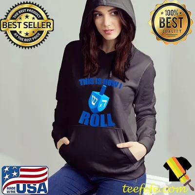 Nice This Is How I Roll funny Dreidel Chanukah Hanukkah T Shirt