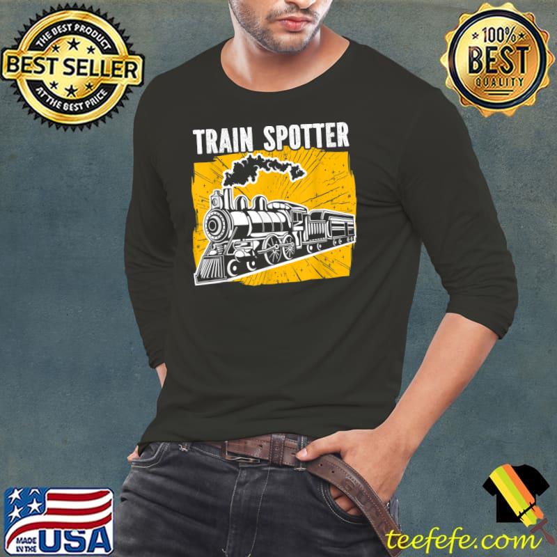 Nice Train Spotter Model Railroad Train T-Shirt Long Sleeve Tee Nice Train Spotter Model Railroad Train T-Shirt Long Sleeve Tee