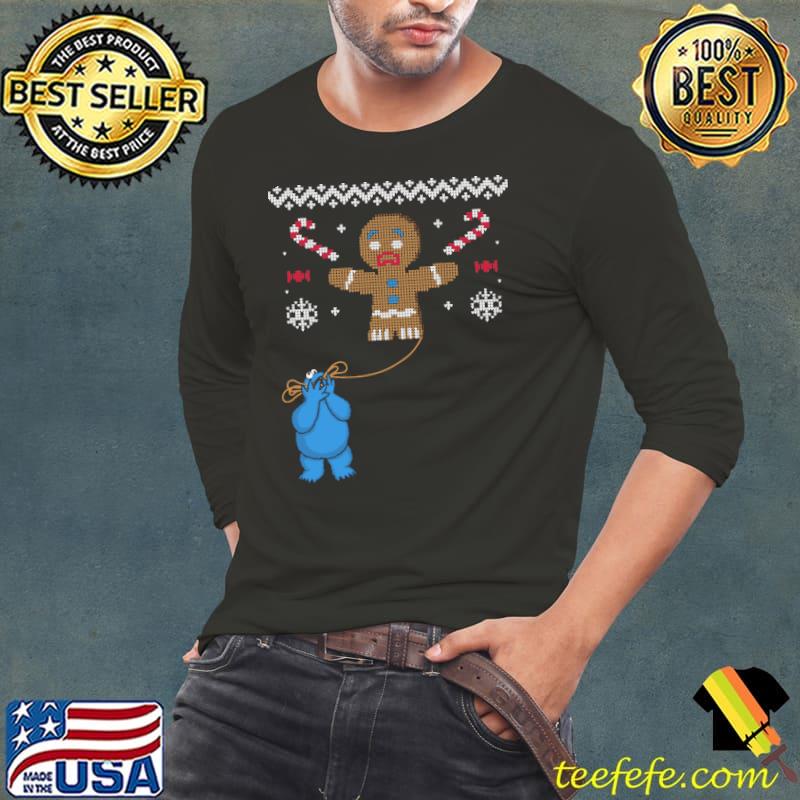 Nice ugly Cookie Christmas Shirt Long Sleeve Tee Nice ugly Cookie Christmas Shirt Long Sleeve Tee