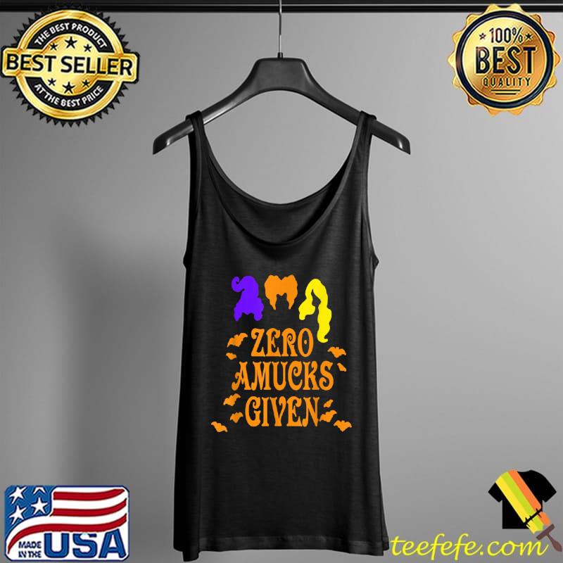 Nice Zero Amucks Given Funny Amuck With Bat Halloween Witch T Shirt Tank Top Nice Zero Amucks Given Funny Amuck With Bat Halloween Witch T Shirt Tank Top