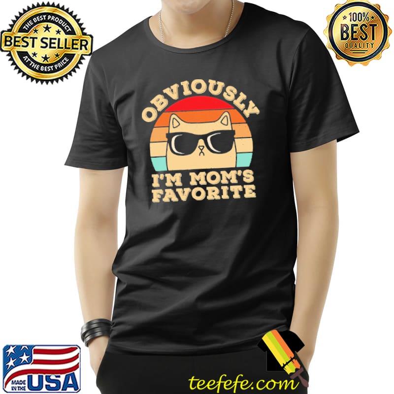 Obviously I'm mom's favorite cat vintage sunset s Unisex Obviously I'm mom's favorite cat vintage sunset s Unisex