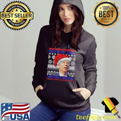 Official 2021 This Is My Ugly Christmas Anti Biden Xmas Pajamas Sweater Official T-Shirt