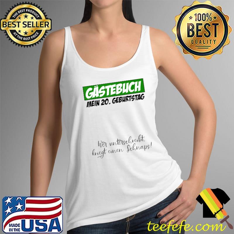 Official 20th Birthday Man Woman 20 Years Party Guest Book Gift T-Shirt Tank Top Official 20th Birthday Man Woman 20 Years Party Guest Book Gift T-Shirt Tank Top