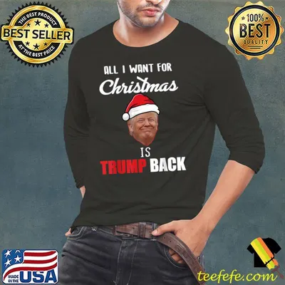 Official all I Want for Christmas Is Trump Back and New President T-Shirt