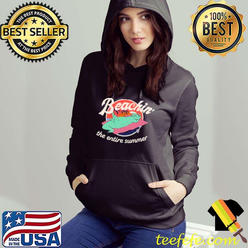 Official beaching the entire summer Croc Cartoon s Hoodie Official beaching the entire summer Croc Cartoon s Hoodie