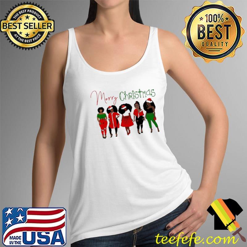 Official black African American Santa Apparel Christmas Melanin Shirt Tank Top Official black African American Santa Apparel Christmas Melanin Shirt Tank Top