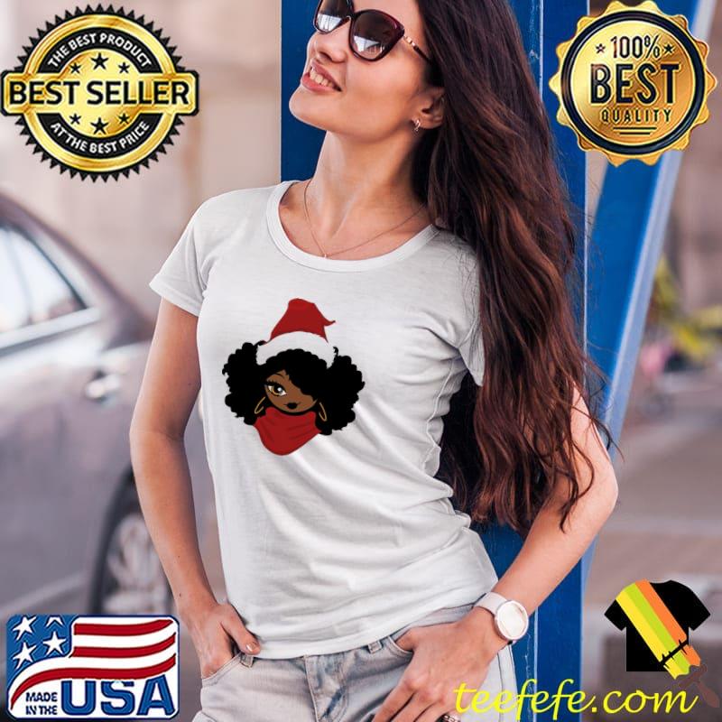 Official black woman Afro Santa African Christmas Shirt Ladies Tee Official black woman Afro Santa African Christmas Shirt Ladies Tee