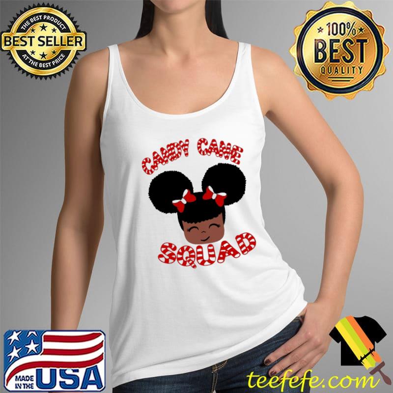 Official candy Cane Squad African Girl Christmas Shirt Tank Top Official candy Cane Squad African Girl Christmas Shirt Tank Top