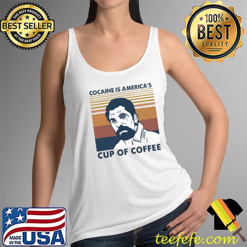 Official Cocaine Is America's Cup Of Coffee Vintage Shirt Tank Top Official Cocaine Is America's Cup Of Coffee Vintage Shirt Tank Top