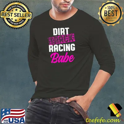 Official dirt Track Racing babe Race Track Racer T-Shirt