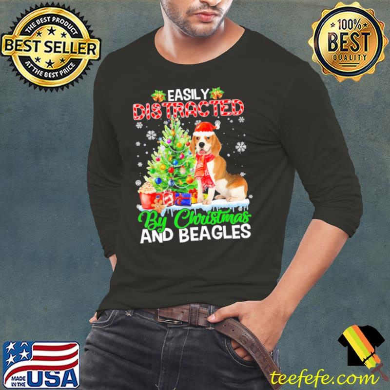 Official easily Distracted By Christmas And beagles shirt Official easily Distracted By Christmas And beagles shirt