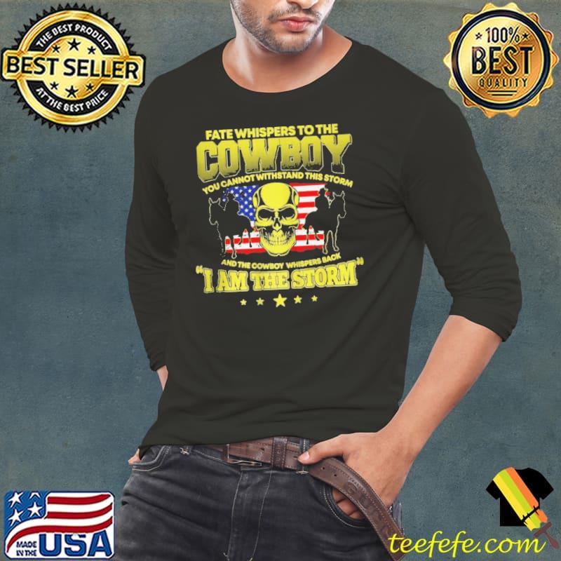 Official Fate whispers to the farmer you cannot withstand the storm shirt