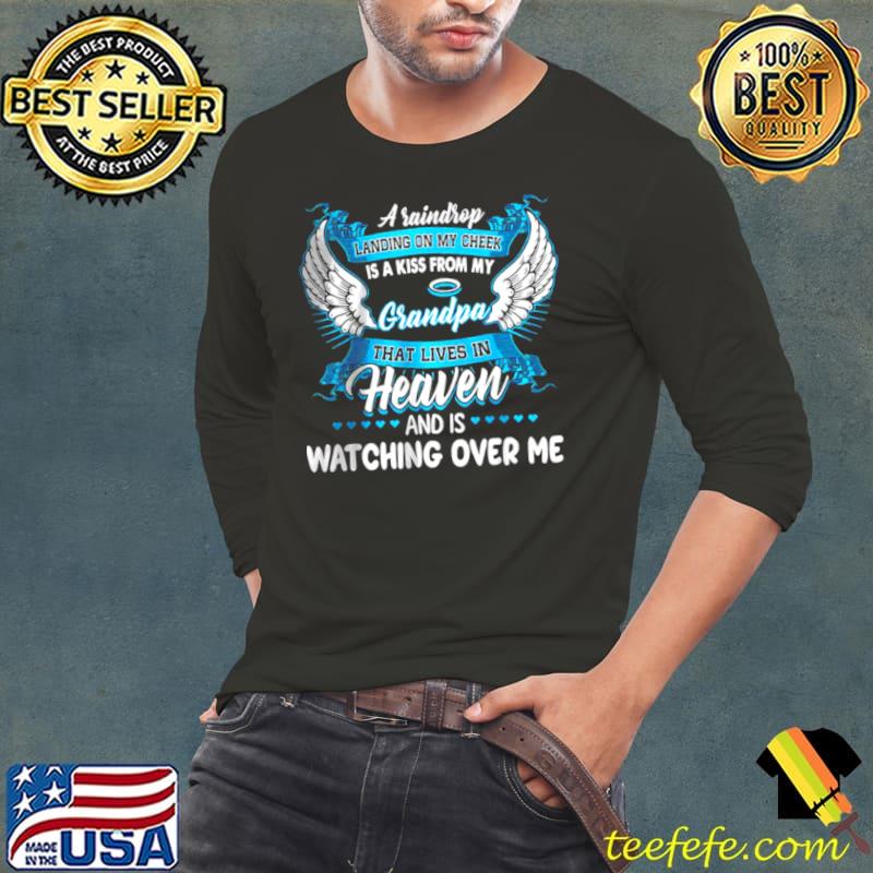 Official For My Grandpa That Lives In Heaven And Is Watching Over Me T Shirt Long Sleeve Tee Official For My Grandpa That Lives In Heaven And Is Watching Over Me T Shirt Long Sleeve Tee