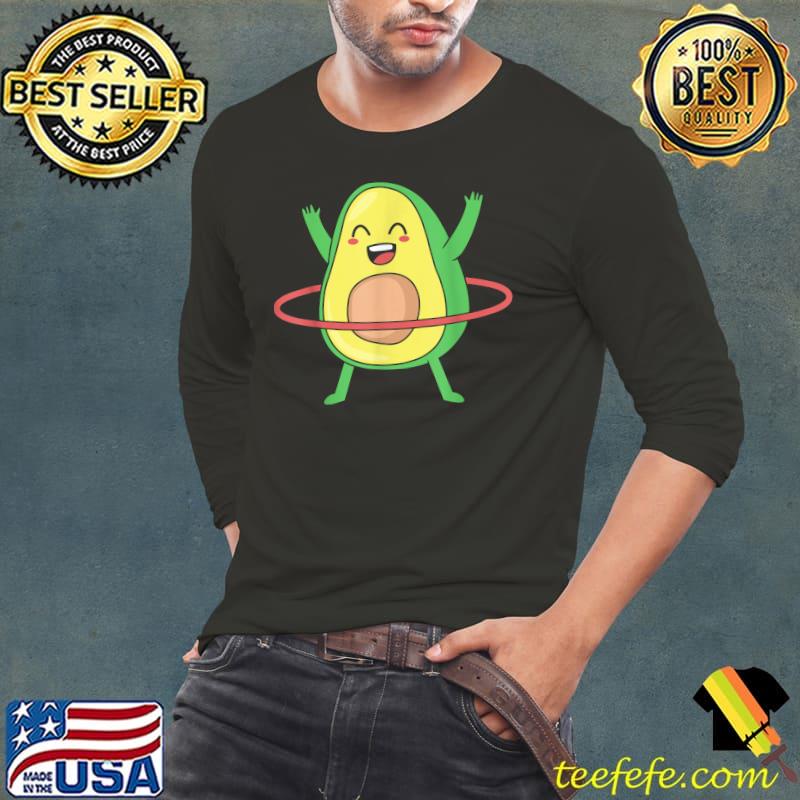 Official Funny Hula Hoop Avocado Workout T-Shirt Long Sleeve Tee Official Funny Hula Hoop Avocado Workout T-Shirt Long Sleeve Tee