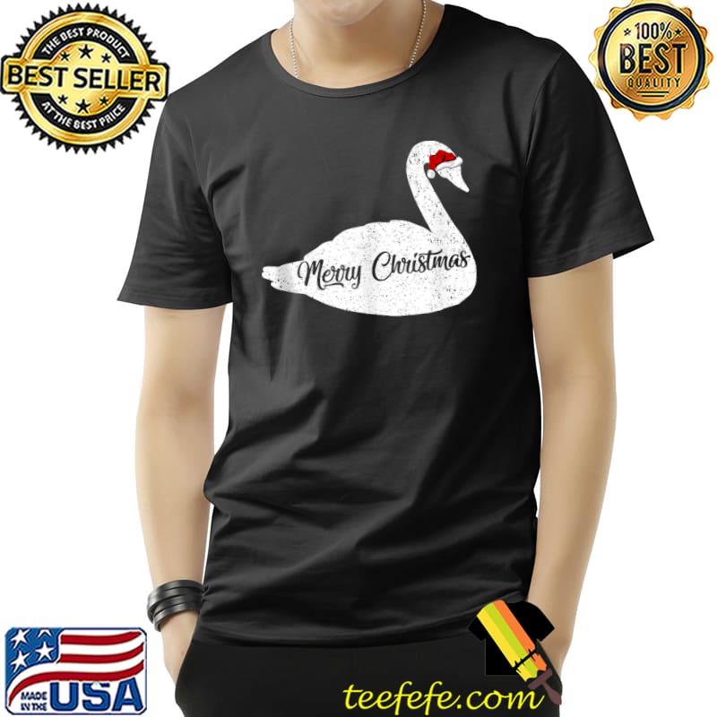 Official funny Swan Bird Lover Xmas Santa Hat Swan Christmas T-s Unisex Official funny Swan Bird Lover Xmas Santa Hat Swan Christmas T-s Unisex