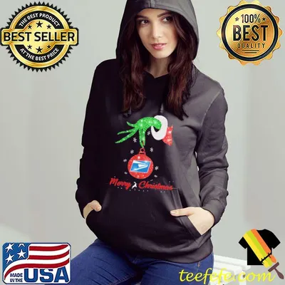 Official Grinch Hand United States Postal Service Merry Christmas Shirt